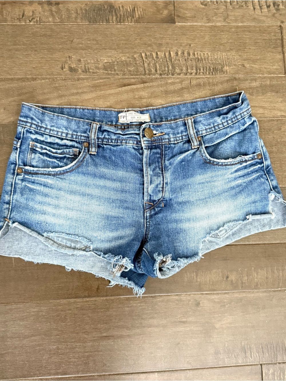 Free People Denim Cutoff Women’s Jean Shorts Blue 27
